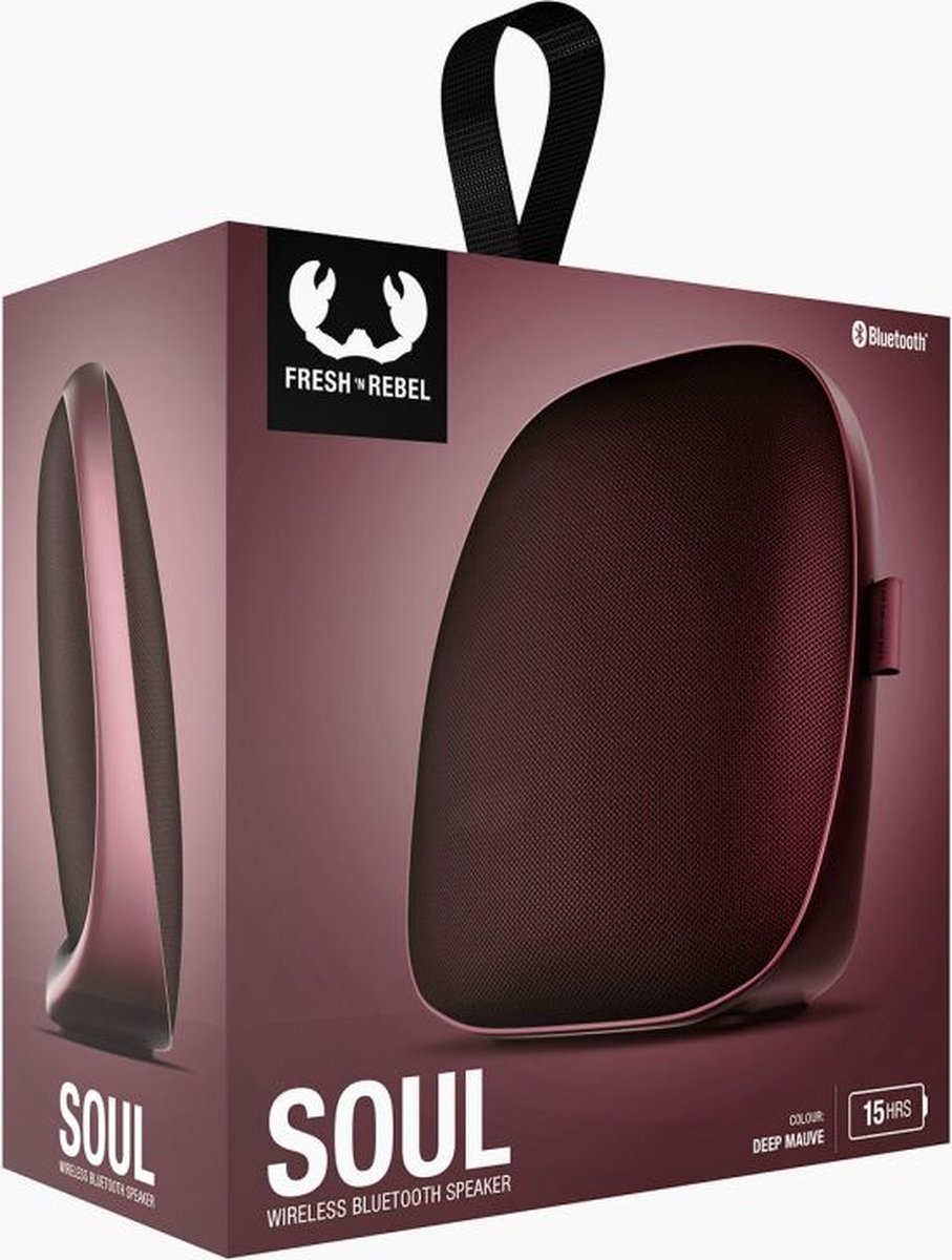 Fresh \'n Rebel Soul - Bluetooth speaker - Deep Mauve - Paars - Draadloze  speaker -... | bol