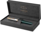 Parker 51 Premium Vulpen | Premium-collectie | Bosgroen | Fijne penpunt | Zwarte Inkt | Geschenkdoos