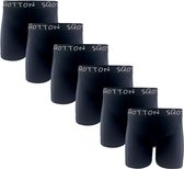 Heren boxershorts - SQOTTON® - 6 stuks - Basic/Zwart - Maat XXL