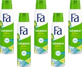 Fa Deodorant - Caribbean Lemon Spray 150 ml - Multipak 5 stuks