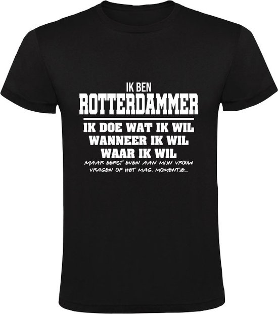 Rotterdammer Heren T-shirt | verjaardagkado | verjaardag kado | grappig | jarig | rotterdam | 010 | cadeau