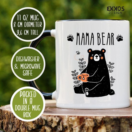 Mug Maman Bear - Cadeau fête des mères - Fête des mères - Cadeau Saint Valentin - Cadeau pour femme - Mugs et tasses - Cadeau pour maman - Cadeau Maman - Saint Valentin - Verres à thé - Tasse à café