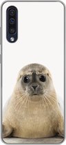 Geschikt voor Samsung Galaxy A50 hoesje - Zeehond - Dieren - Kind - Jongens - Meisjes - Kinderen - Siliconen Telefoonhoesje