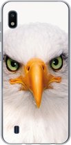 Geschikt voor Samsung Galaxy A10 hoesje - Jongens - Adelaar - Amerikaanse zeearend - Vogel - Portret - Snavel - Ogen - Siliconen Telefoonhoesje
