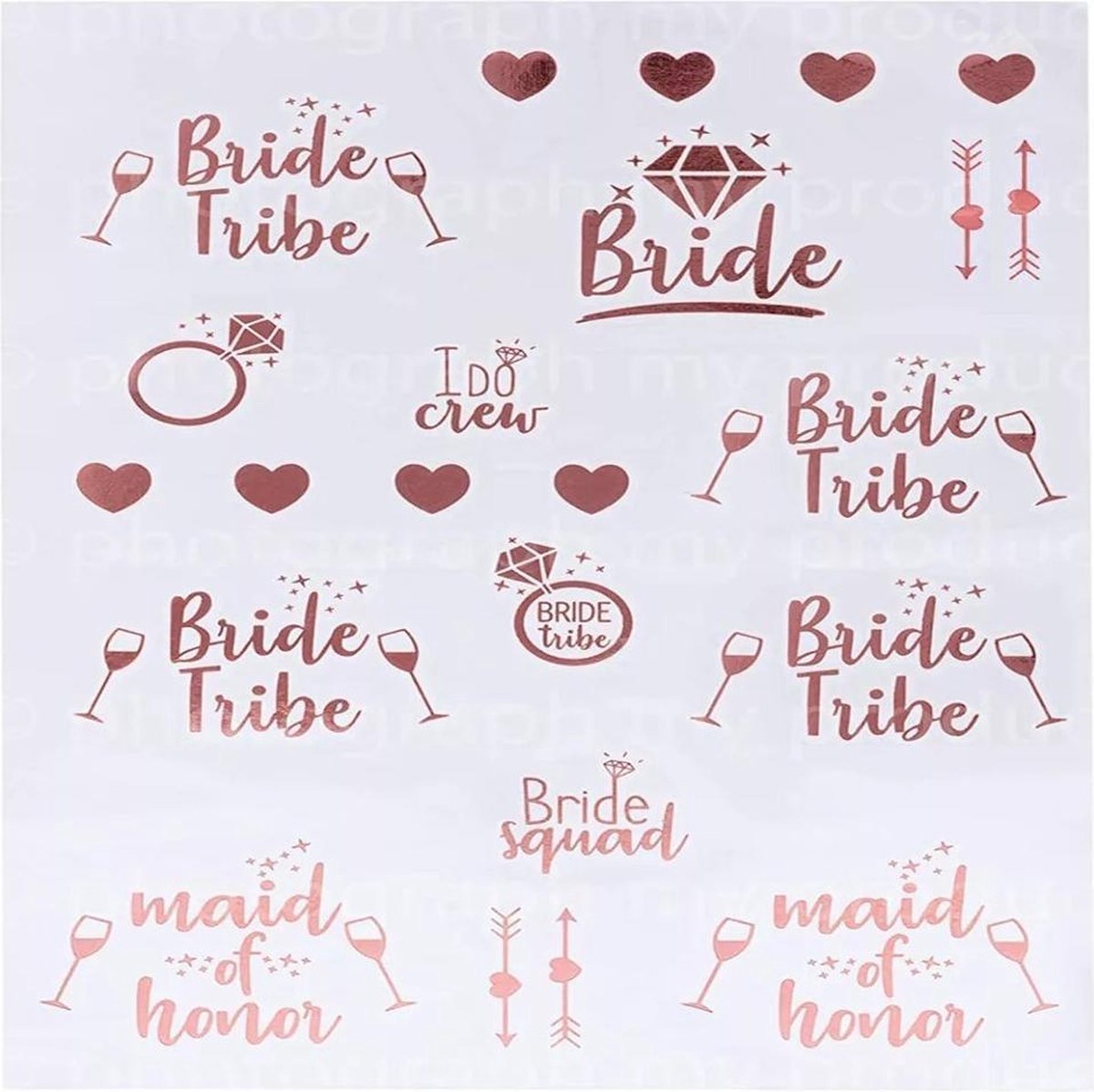 Bride to be 23-delig feestpakket Vrijgezellenfeest vrouw - Team bride - Bride to be sjerp - Bride to be sluier - Vrijgezellenfeest met het hele bride team - Team bride sjerp - Bachelorette — afbeelding 3