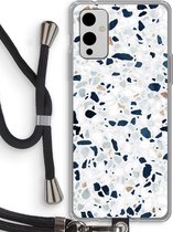 Case Company® - Hoesje met koord geschikt voor OnePlus 9 hoesje met Koord - Terrazzo N°1 - Telefoonhoesje met Zwart Koord - Bescherming aan alle Kanten en Over de Schermrand