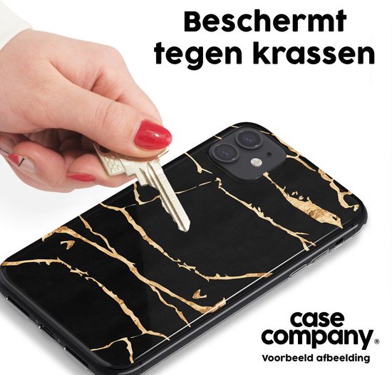 Case Company® - Coque Samsung Galaxy A51 4G - Marbre doré - Coque souple pour téléphone - Protection tous côtés et bord d'écran