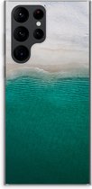 Case Company® - Hoesje geschikt voor Samsung Galaxy S22 Ultra hoesje - Stranded - Soft Cover Telefoonhoesje - Bescherming aan alle Kanten en Schermrand