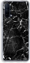 Case Company® - Hoesje geschikt voor OnePlus Nord CE 5G hoesje - Zwart Marmer - Soft Cover Telefoonhoesje - Bescherming aan alle Kanten en Schermrand