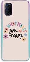 Case Company® - Hoesje geschikt voor Oppo A52 hoesje - Happy days - Soft Cover Telefoonhoesje - Bescherming aan alle Kanten en Schermrand