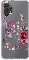 Case Company® - Samsung Galaxy A32 5G hoesje - Mooie bloemen - Soft Cover Telefoonhoesje - Bescherming aan alle Kanten en Schermrand