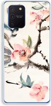 Case Company® - Hoesje geschikt voor Samsung Galaxy Note 10 Lite hoesje - Japanse bloemen - Soft Cover Telefoonhoesje - Bescherming aan alle Kanten en Schermrand