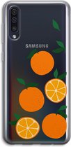Case Company® - Hoesje geschikt voor Samsung Galaxy A50 hoesje - Will you be my clementine - Soft Cover Telefoonhoesje - Bescherming aan alle Kanten en Schermrand