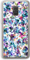 Case Company® - Hoesje geschikt voor Samsung Galaxy A8 (2018) hoesje - Hibiscus Flowers - Soft Cover Telefoonhoesje - Bescherming aan alle Kanten en Schermrand
