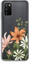 Case Company® - Hoesje geschikt voor Samsung Galaxy A03S hoesje - Floral bouquet - Soft Cover Telefoonhoesje - Bescherming aan alle Kanten en Schermrand