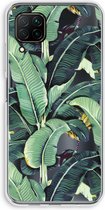 Case Company® - Hoesje geschikt voor Huawei P40 Lite hoesje - Bananenbladeren - Soft Cover Telefoonhoesje - Bescherming aan alle Kanten en Schermrand