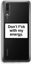 Case Company® - Hoesje geschikt voor Huawei P20 hoesje - My energy - Soft Cover Telefoonhoesje - Bescherming aan alle Kanten en Schermrand