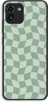 Case Company® - Coque Samsung Galaxy A03 - Grille Verte - Coque Souple pour Téléphone - Protection Tous Côtés et Bord d'Écran