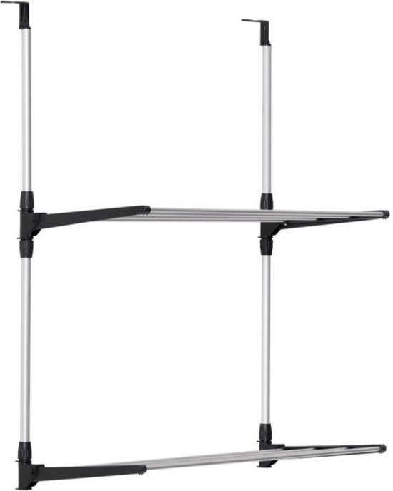 Nordix Wasrek met 2 Waszakken Groot Wit XL Droogrek Deur Inklapbaar wanddroogrek Hangend Trekbandsluiting Wanddecoratie – Weekend Webshop