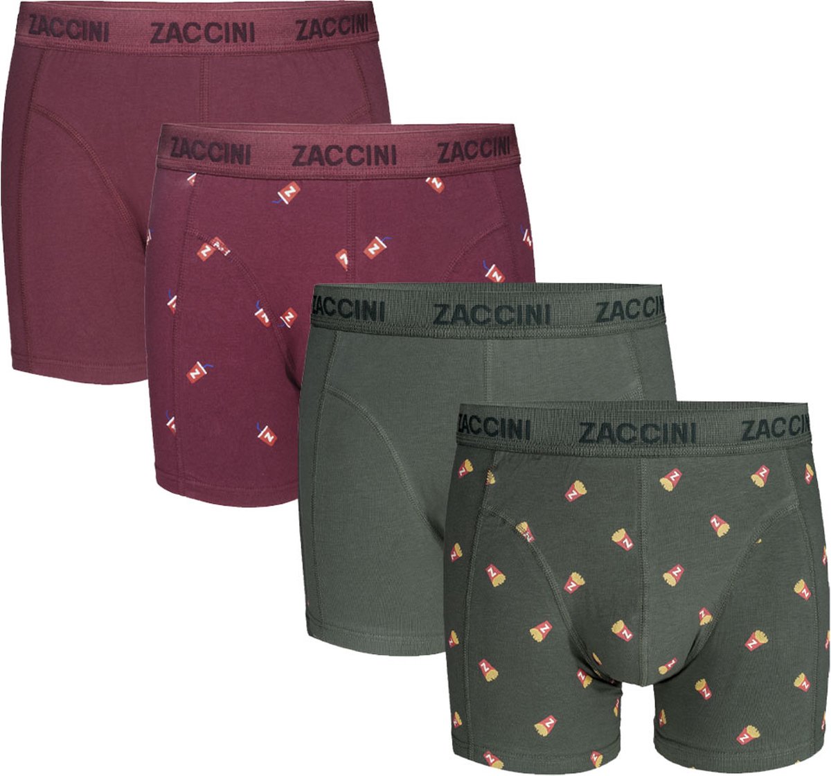 Zaccini Boxershorts 4-pack Snack Pack