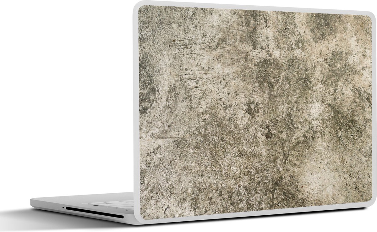 Laptop sticker - 12.3 inch - Cement - Bruin - Beton print - Vintage - 30x22cm - Laptopstickers - Laptop skin - Cover