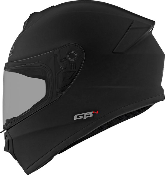 CMS-helmets - CMS GP4 Sport integraalhelm Matt zwart - Integraalhelm - Scooterhelm - Motorhelm - Brommerhelm - motor helm - Scooter helm