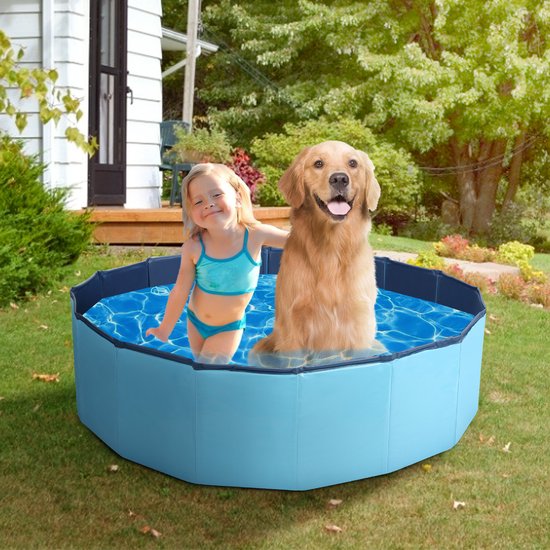 Nobleza Zwembad Hond - Ø120x30cm - opvouwbaar Dierenzwembad - Honden Speelgoed - Verkoeling Voor Huisdieren