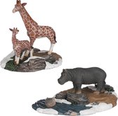 Luville - Hippo giraffe 2 pieces - Kersthuisjes & Kerstdorpen
