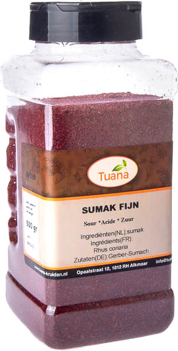 Tuana Kruiden - Sumac/ Sumak Kruiden Gemalen - Strooibus 500 Gram - Tuanashop - GP-S-0018