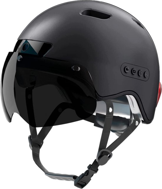 Fietshelm met bluetooth-Slimme helm met rijrecorder en ingebouwde  camera-Led... | bol