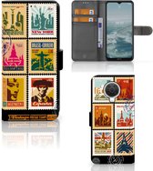 Telefoonhoesje Nokia G10 | G20 Flipcover Design Postzegels