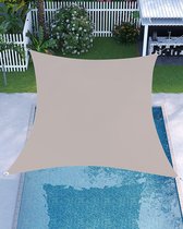 3 x 5 m Zonnezeil, Waterdicht tot minstens 1000 mm, 93% UV-bescherming Zonneschaduwzeil in scheurvast polyester, Weerbestendig, voor Tuinpatio, Terras, Camping, Taupe GSH35TP
