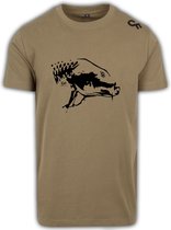 Karper shirt - Karpervissen - CarpFeeling - Karperkop - Olive - Maat XL
