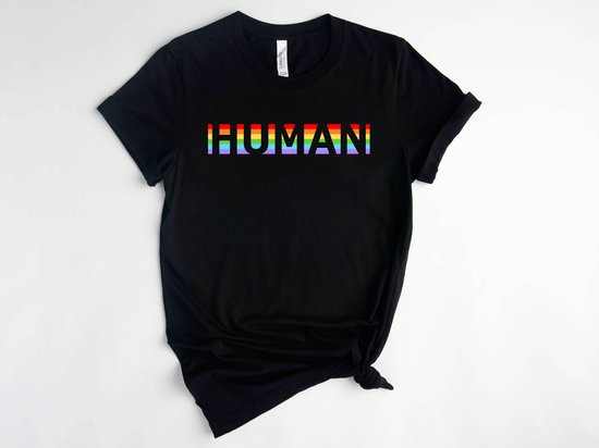 Lykke LGBTQ Unisex T-Shirt | Human | Lgbt Pride Rainbow T-shirt|  Maat M