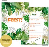 BC009 - 8 cartes anniversaire avec enveloppe - cartes jungle - cartes invitation - fête enfant - cartes à remplir - thème jungle - invitations - anniversaire enfant