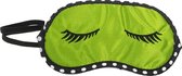 Slaapmasker Groen- Slaapmasker-  Rustmasker voor slapen - Vakantie accessoire slaapmasker-  Nachtmasker zwart binnenkant donker
