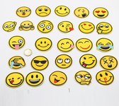 Set van 26 Grappige SMILEY PATCHES/ETIKETTEN om op te STRIJKEN, Voor Kinderen