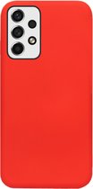ADEL Siliconen Back Cover Softcase Hoesje Geschikt voor Samsung Galaxy A73 - Rood