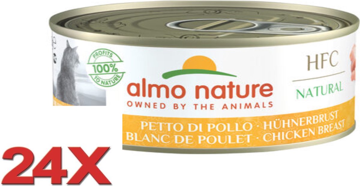 Almo Nature Almo Nature HFC - Kattenvoer - Kippenvlees - 24x150gr