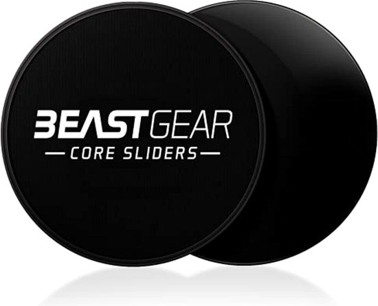 YiliYa set van 4 core trainers sliders, fitness glijschijven voor core training en thuisworkouts, fitness glijschijven voor tapijt, tegels, laminaat, houten vloeren