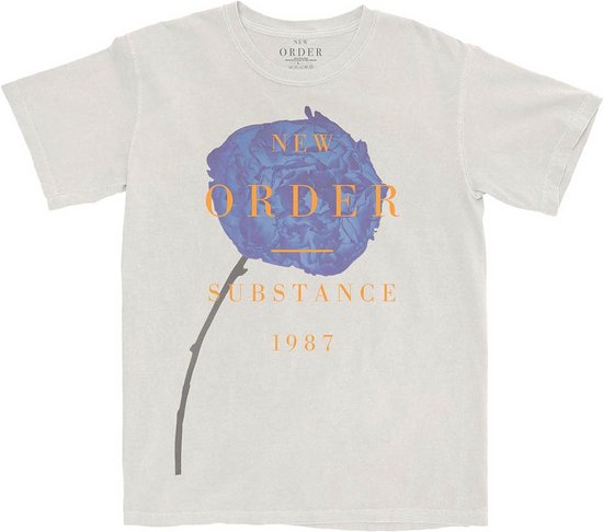 Foto: New order spring substance heren t shirt l grijs wit