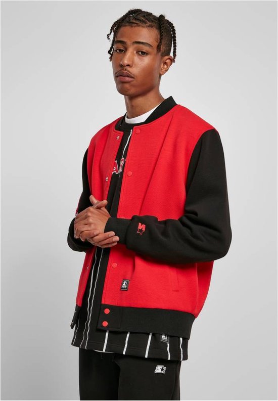 Foto: Starter black label 71 college jacket xxl rood zwart