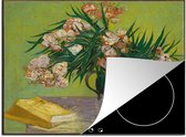 KitchenYeah® Inductie beschermer 60x52 cm - Oleanders - Vincent van Gogh - Kookplaataccessoires - Afdekplaat voor kookplaat - Inductiebeschermer - Inductiemat - Inductieplaat mat