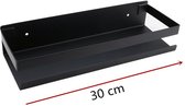 Shelf / Planchet Rack mat zwart 30cm