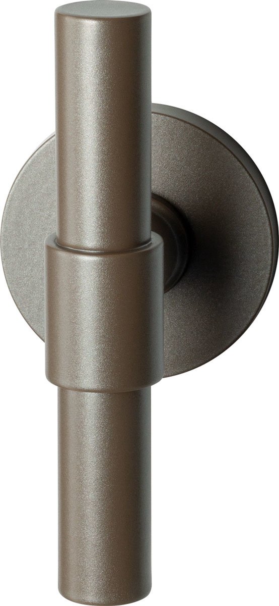GPF3046.A3-05 Hipi Deux kruiskruk op ronde rozet Mocca blend, 50x6mm