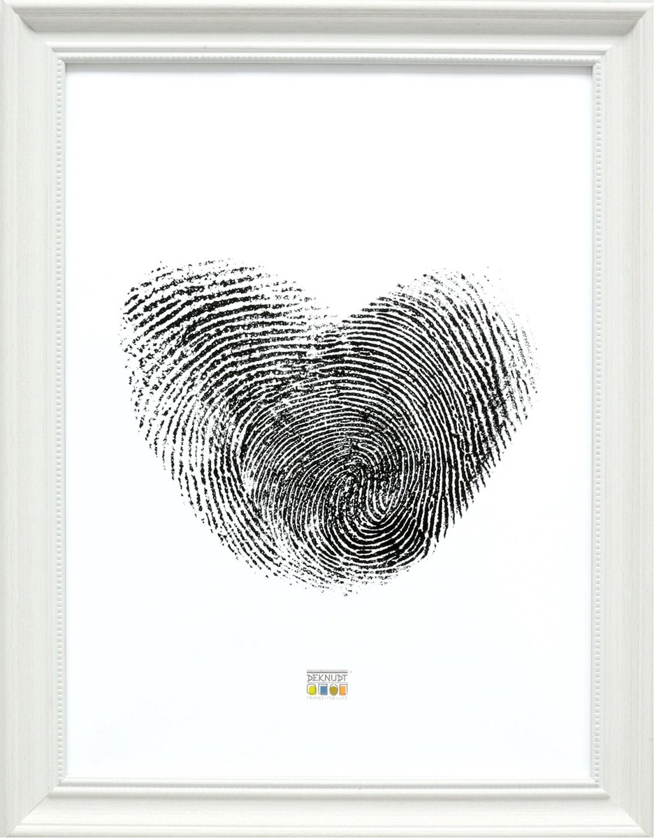 Deknudt Frames fotolijst S45HF1 - wit - parelbiesje - foto 40x60 cm