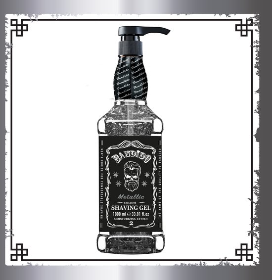Bandido Gel à raser pour homme - Métallisé - 1000 ml