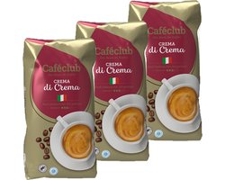 Cafeclub Crema di Crema - koffiebonen - 3 x 1 kg