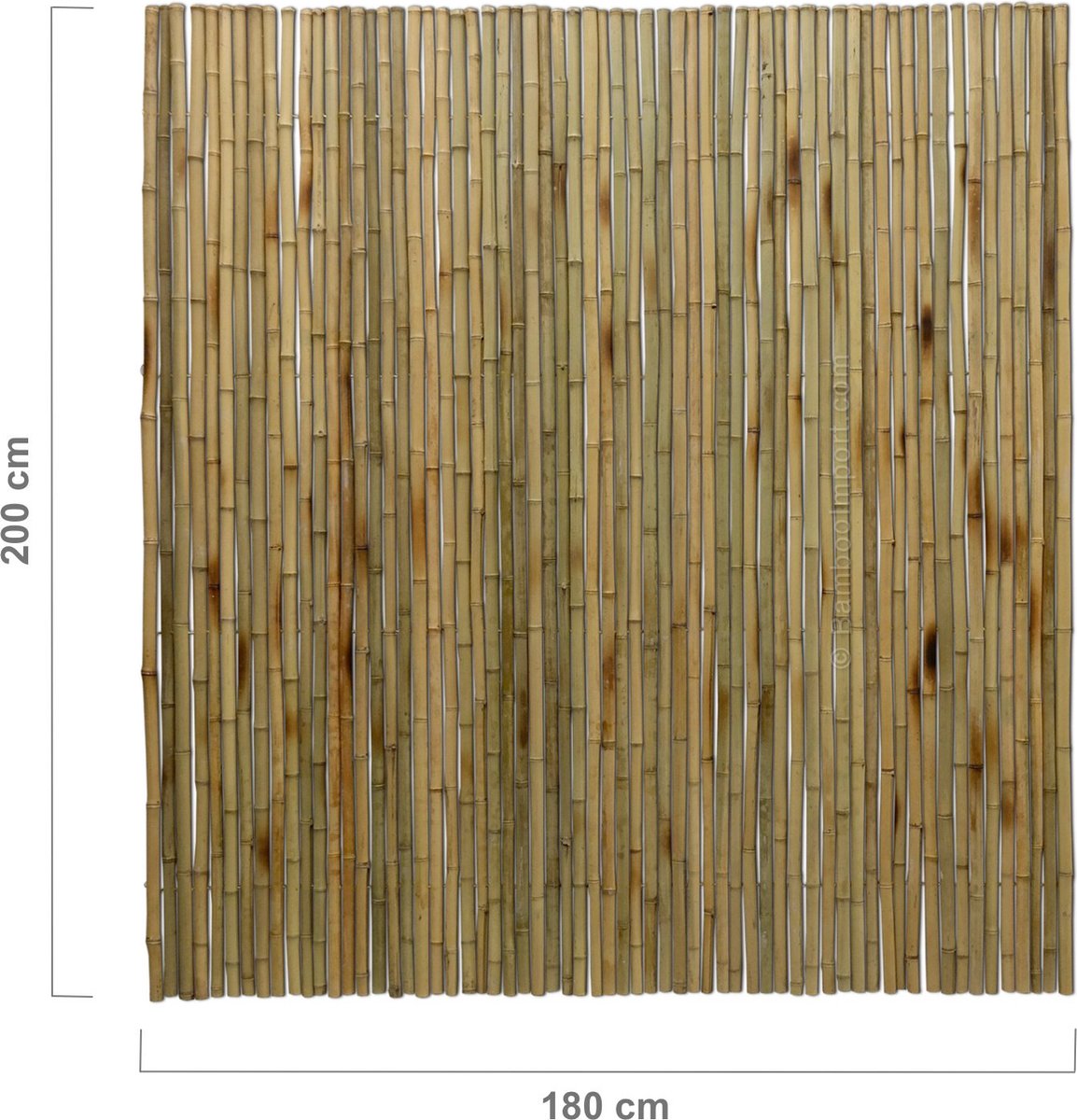Bamboe Mat Regular Naturel 180 x 200 cm