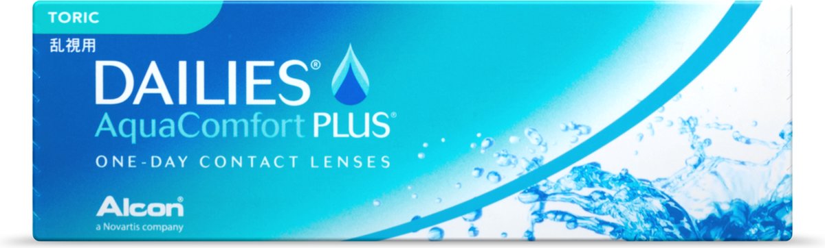 DAILIES® AquaComfort PLUS® Toric - Sterkte -0.25 - Cilinder -1.75 - As 160 - 30 pack - Daglenzen - BC 8.80 - Torische contactlenzen